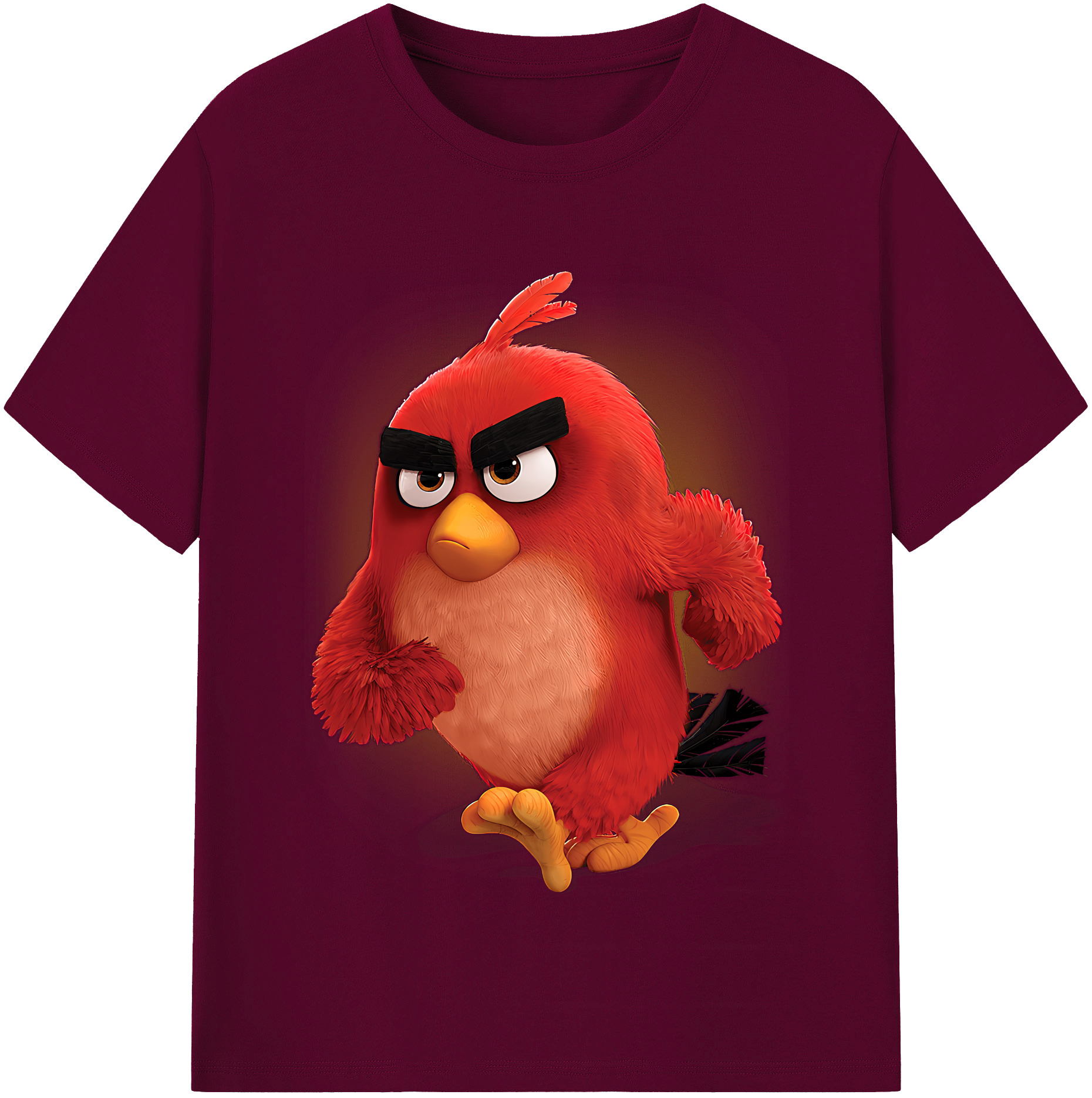 （画像用） Angry Birds アングリーバード レディースカジュアルプリントTシャツ（綿100％）